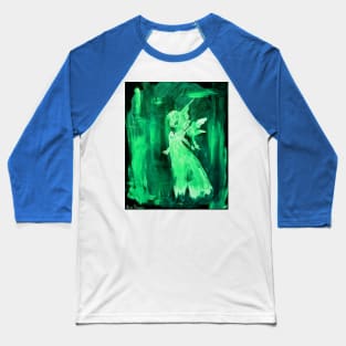 Bottle Green Angel Baseball T-Shirt